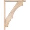 Ekena Millwork Balboa Block Smooth Bracket w/ Offset Brace, Douglas Fir, 3 1/2"W x 22"D x 30"H BKT0402X22X30BOA05SDF - alternate 3